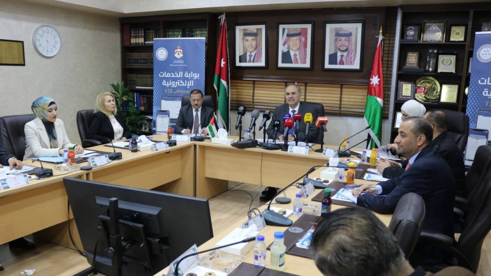 وزير العدل يطلق بوابة الخدمات الإلكترونية الجديدة لوزارة العدل.. فيديو