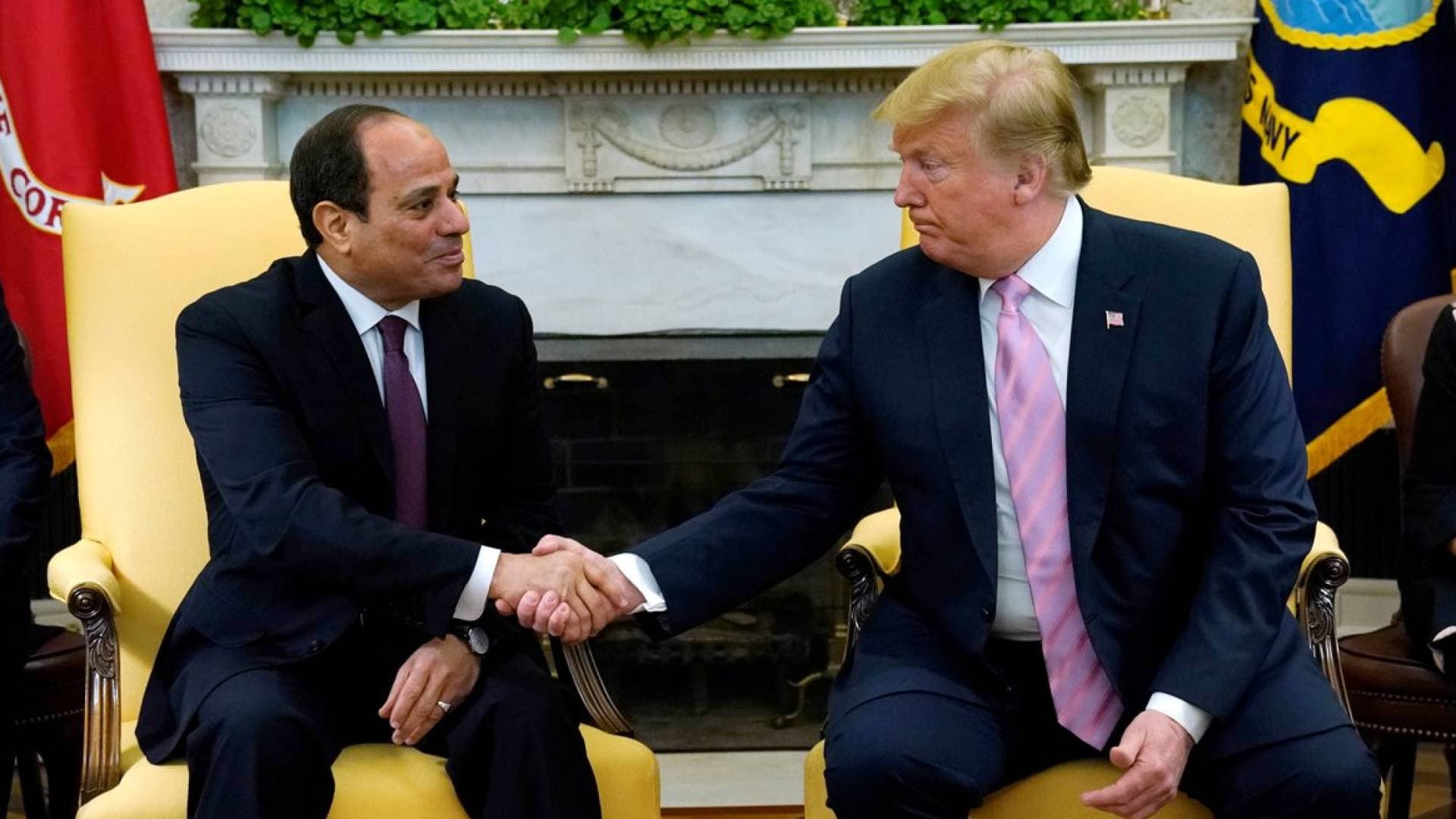 مصدر مصري ينفي إجراء اتصال بين ترمب والسيسي