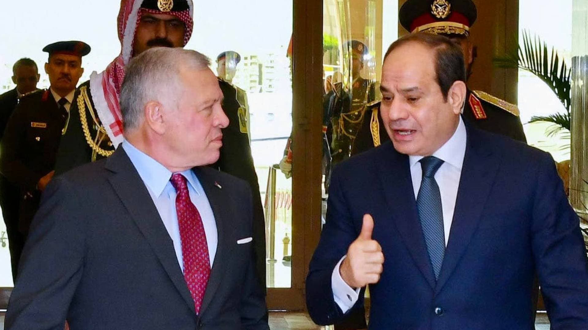 الملك يهنئ الرئيس المصري بذكرى ثورة 23 تموز