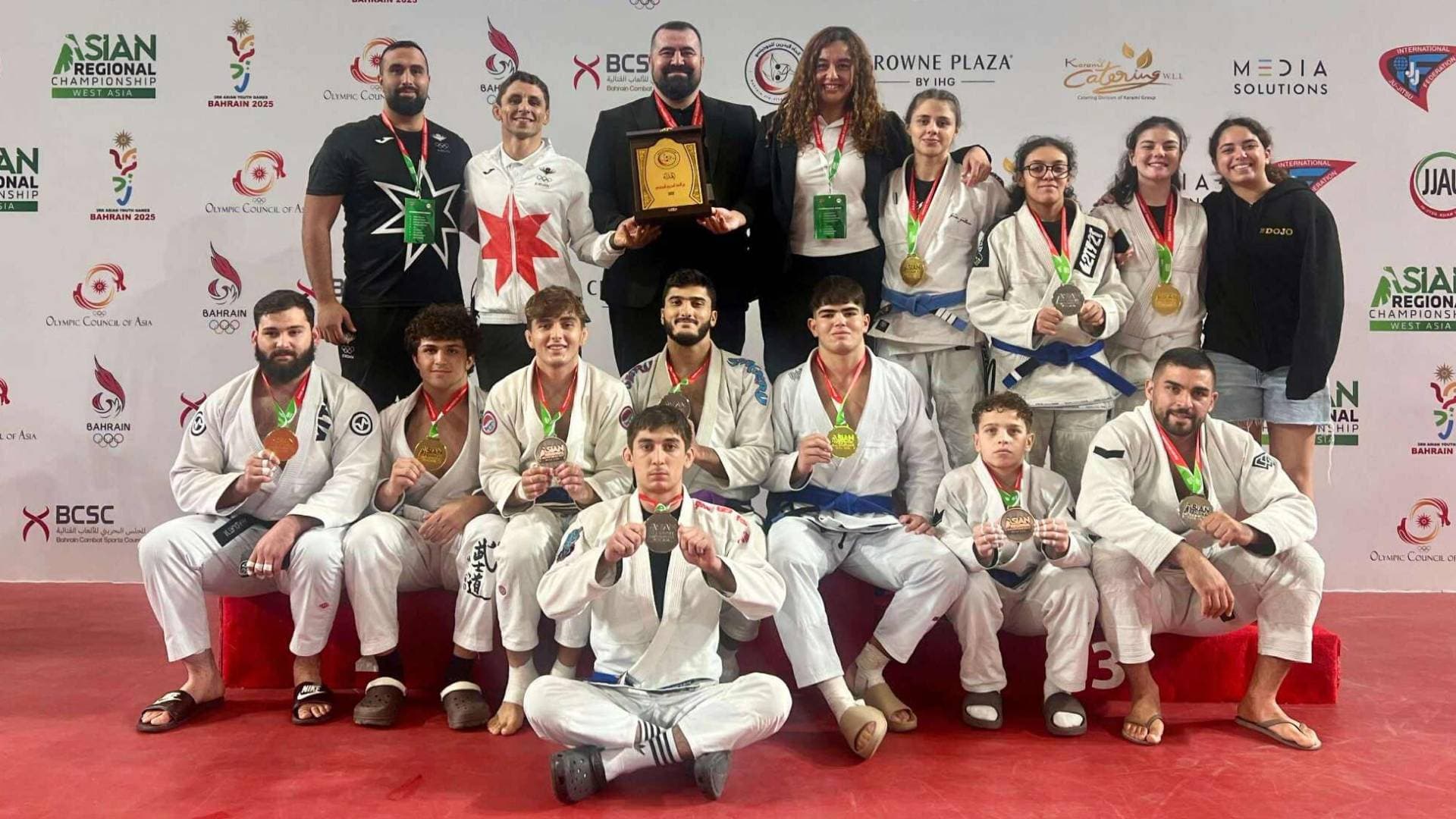 المنتخب الأردني للجوجيتسو يحصد 11 ميدالية في بطولة غرب آسيا