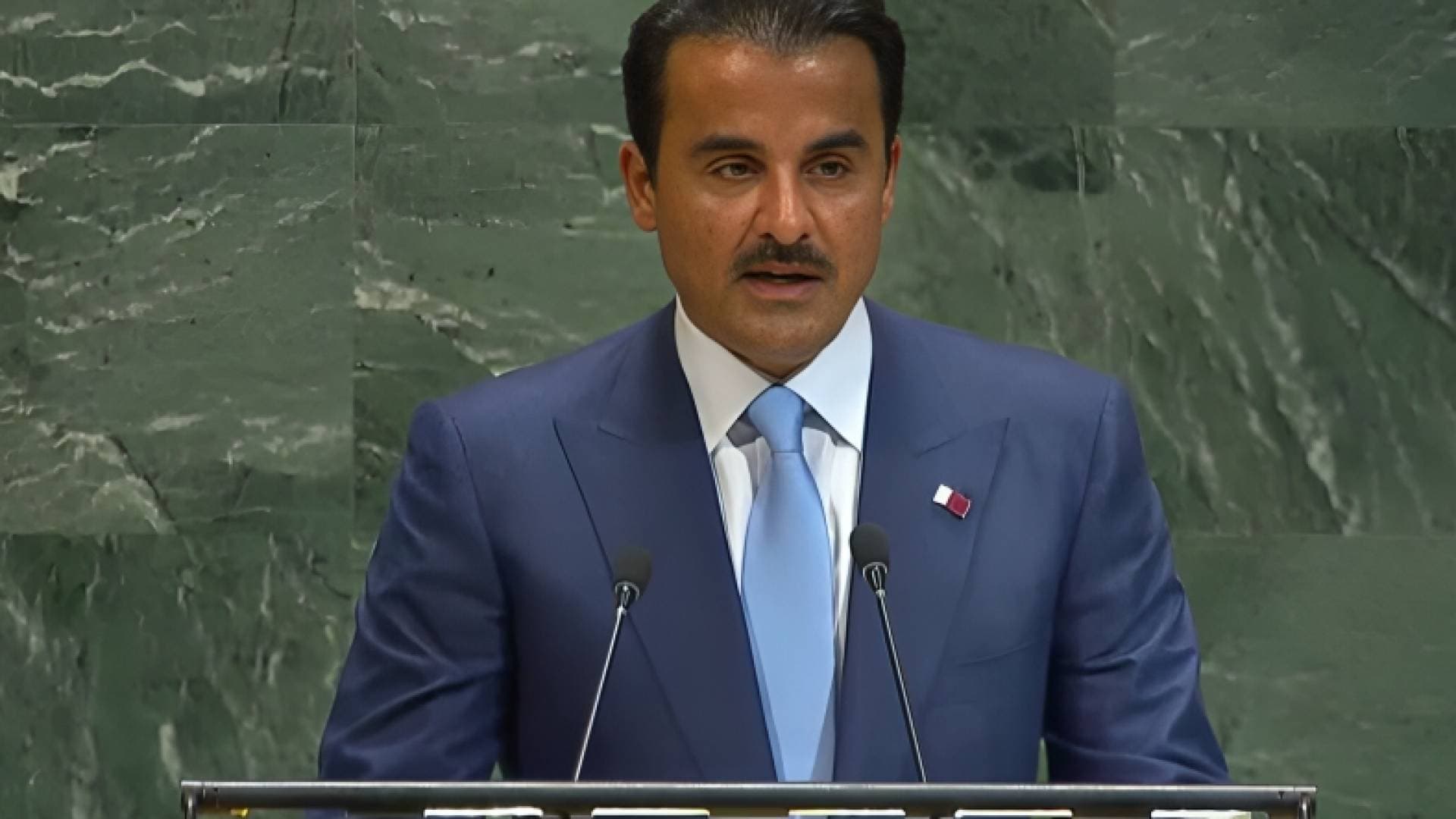 فيديو.. أمير قطر من الأمم المتحدة: تعرضنا لهجوم إسرائيلي غادر في الدوحة.. وهذا إرهاب دولة