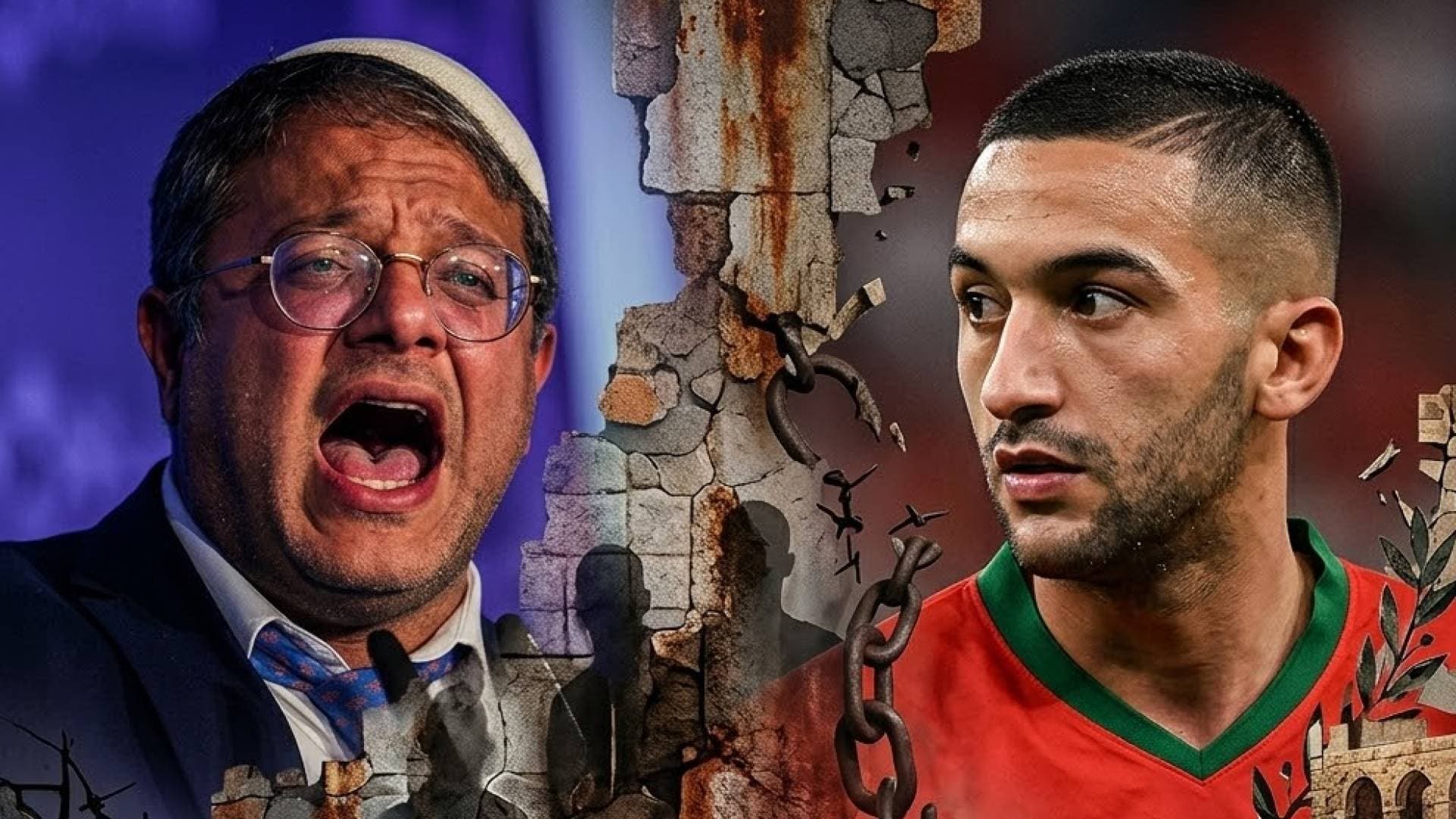 بسبب دعمه لفلسطين.. مواجهة علنية ووعيد مباشر من بن غفير للنجم المغربي حكيم زياش