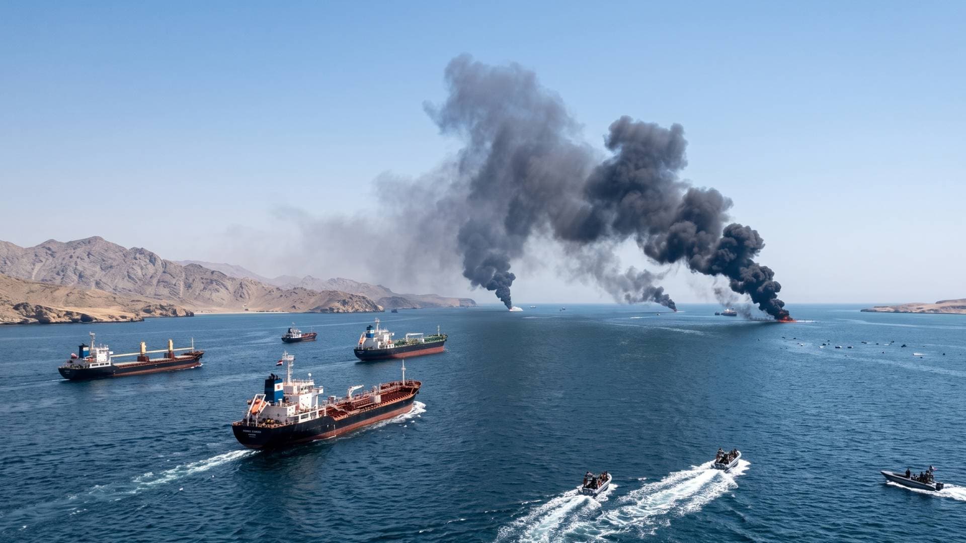 اليوم الـ140 للحرب الأمريكية الإيرانية.. انفجار ناقلات نفط في هرمز واشتعال النيران جنوب المضيق