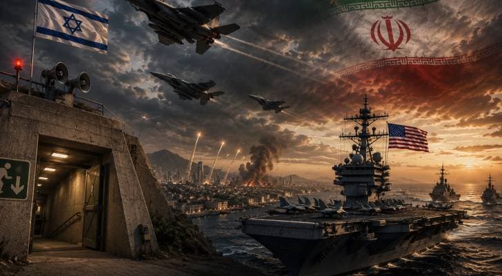 الاحتلال يرفع تأهب سلاح الجو ويوجه بفتح الملاجئ.. وواشنطن تحشد القوات وسط توتر مع إيران