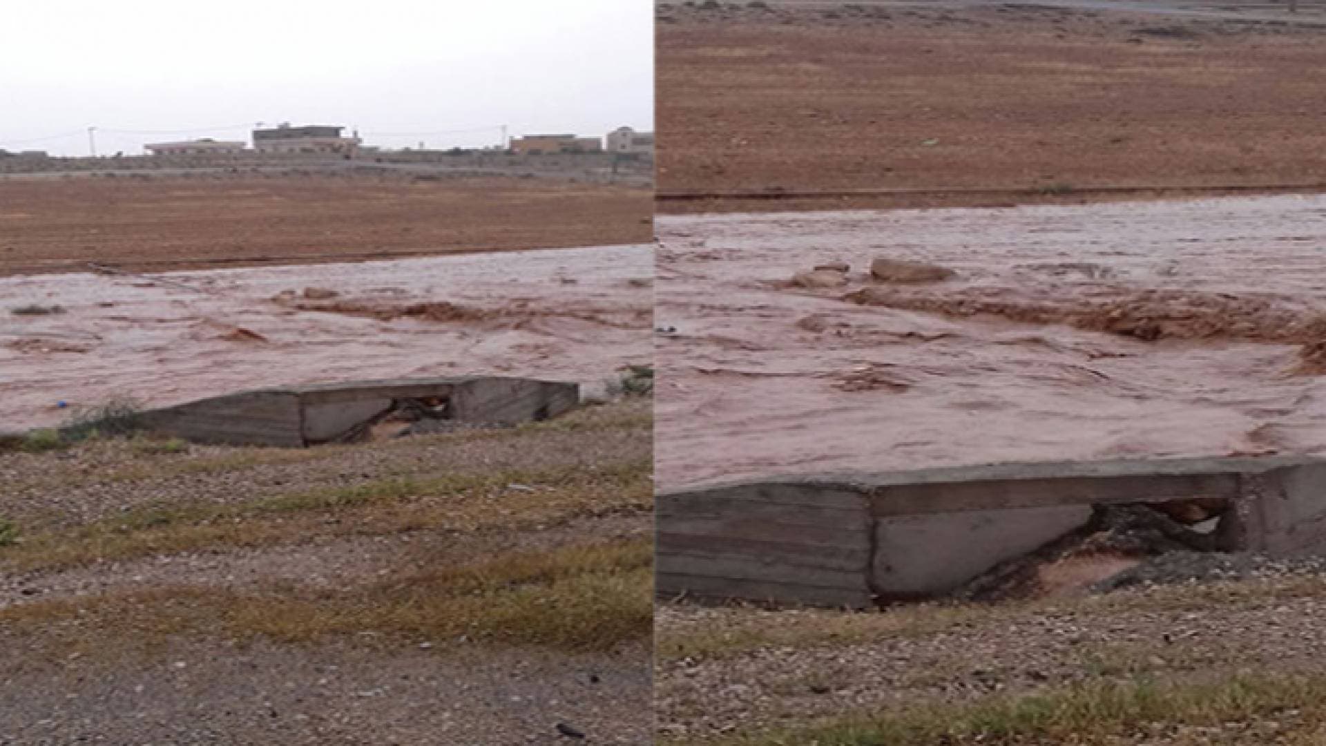 الأمطار الغزيرة تتسبب باغلاق نفق وجسر على طريق اربد - المفرق.. صور وفيديو