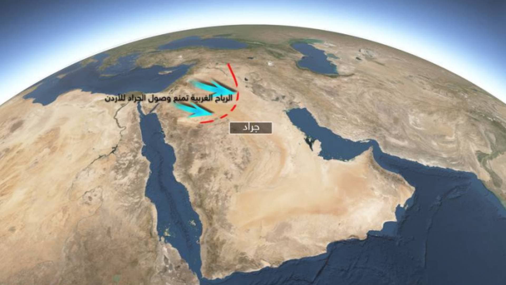 هل يمنع الطقس الجراد من الوصول إلى الأردن قريبا؟