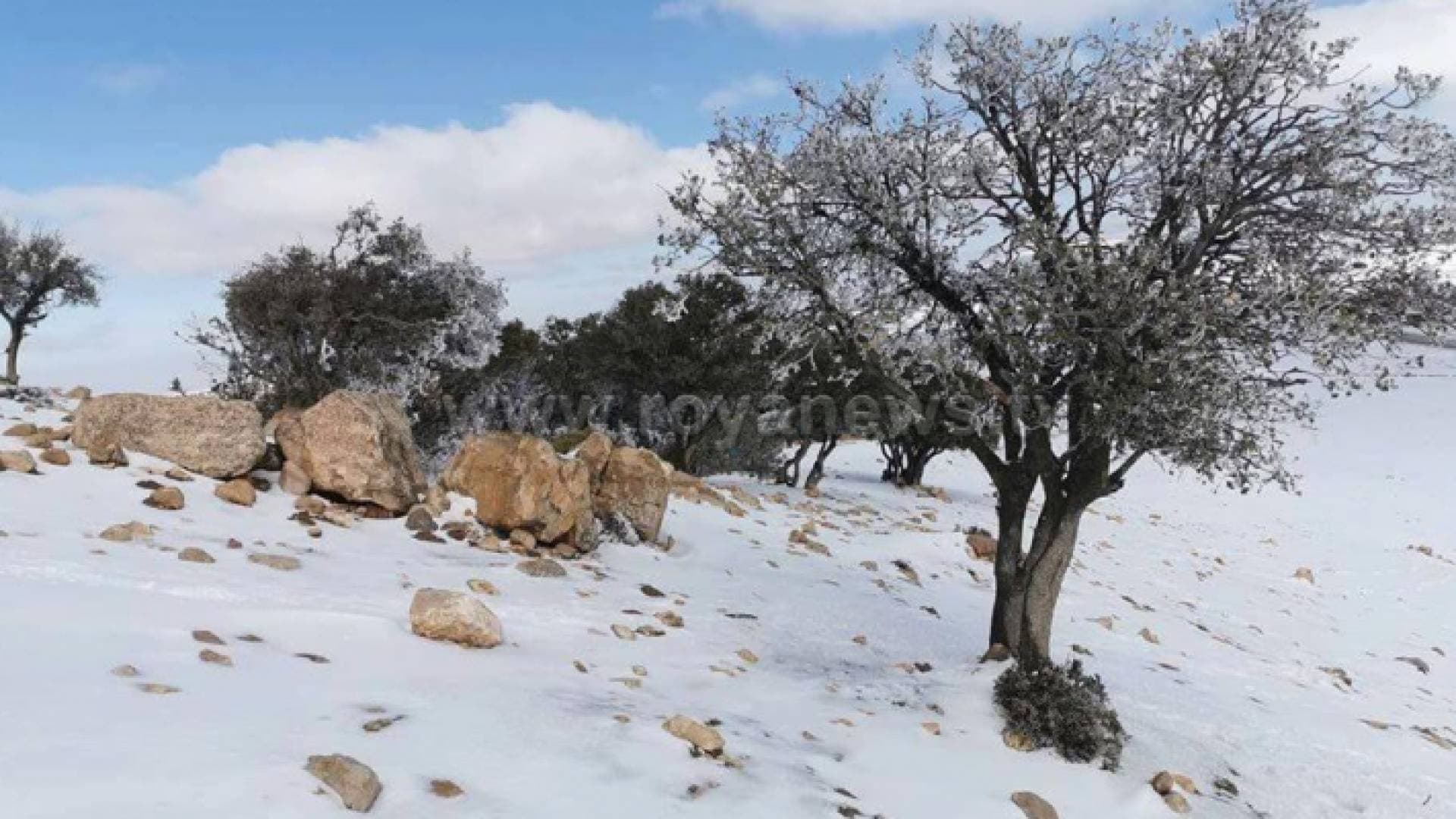 الجنوب يشهد الثلجة السادسة هذا الشتاء- فيديو