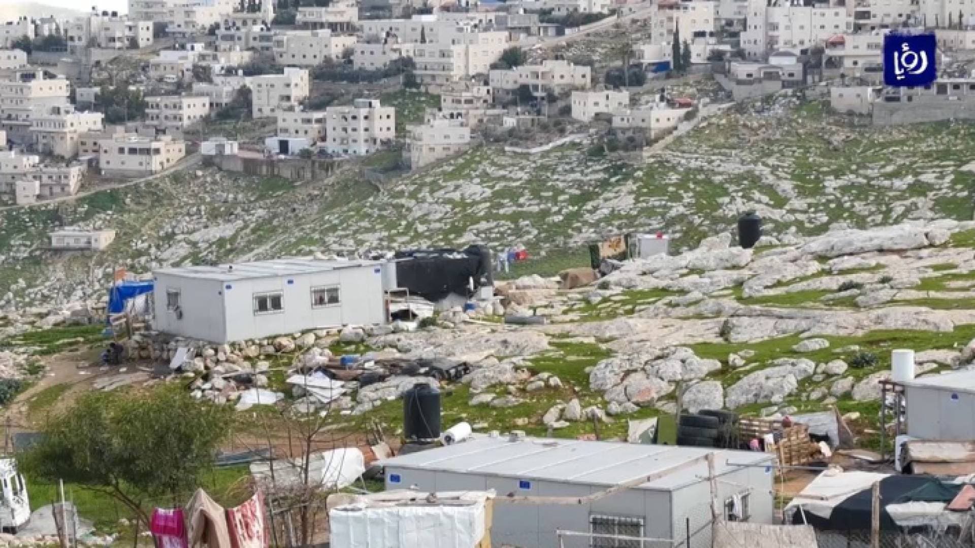 فلسطين.. مخاوف من تهجير سكان تجمع جبل البابا البدوي - فيديو