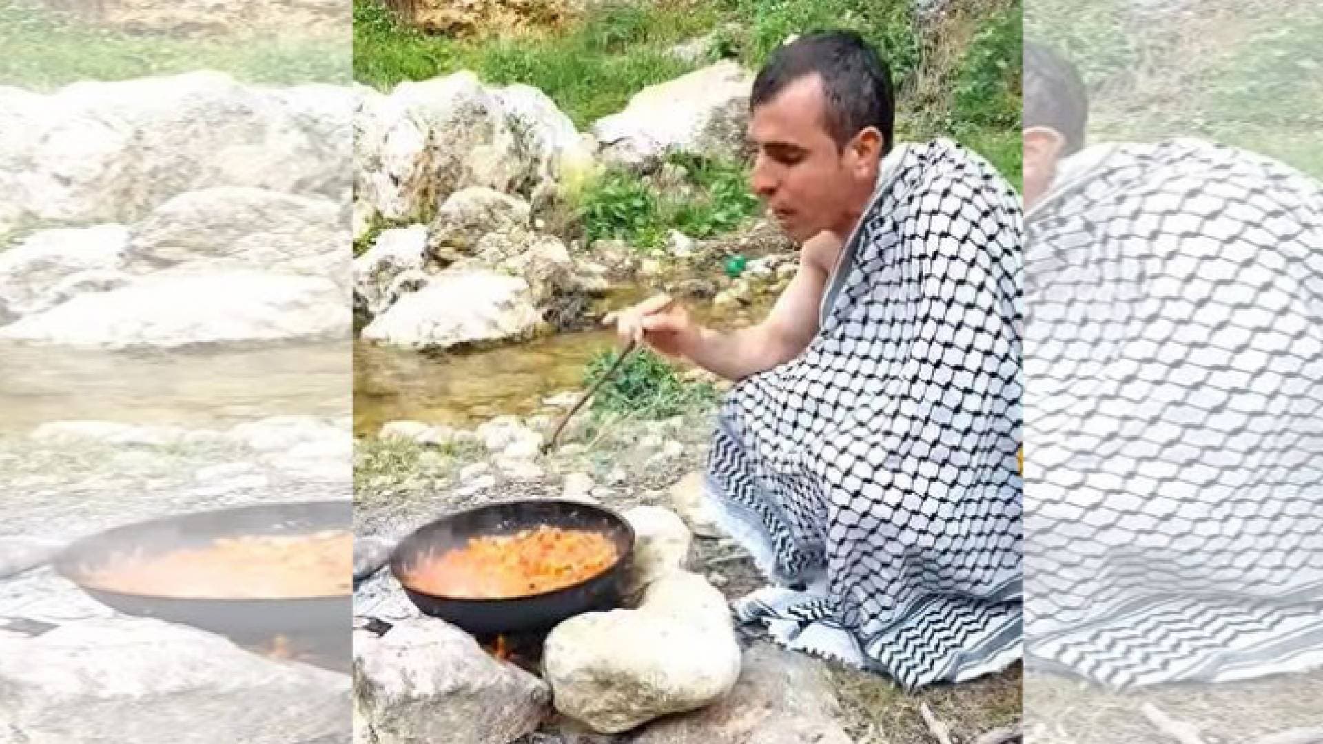 ضبط ناشط تحدى حظر التجول بطبخ "قلاية بندورة" في وادي.. فيديو