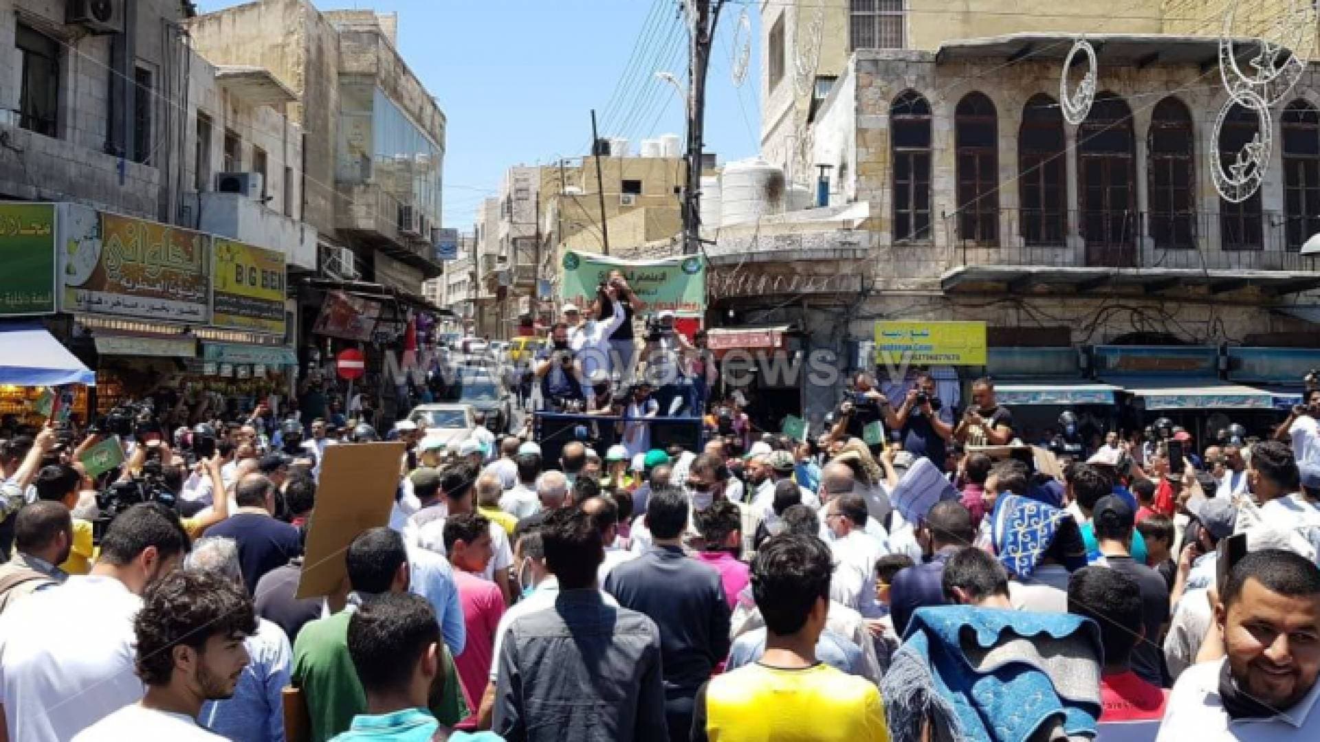 وقفة في وسط عمان رفضا لخطة ضم أراض فلسطينية لسيادة الاحتلال - فيديو