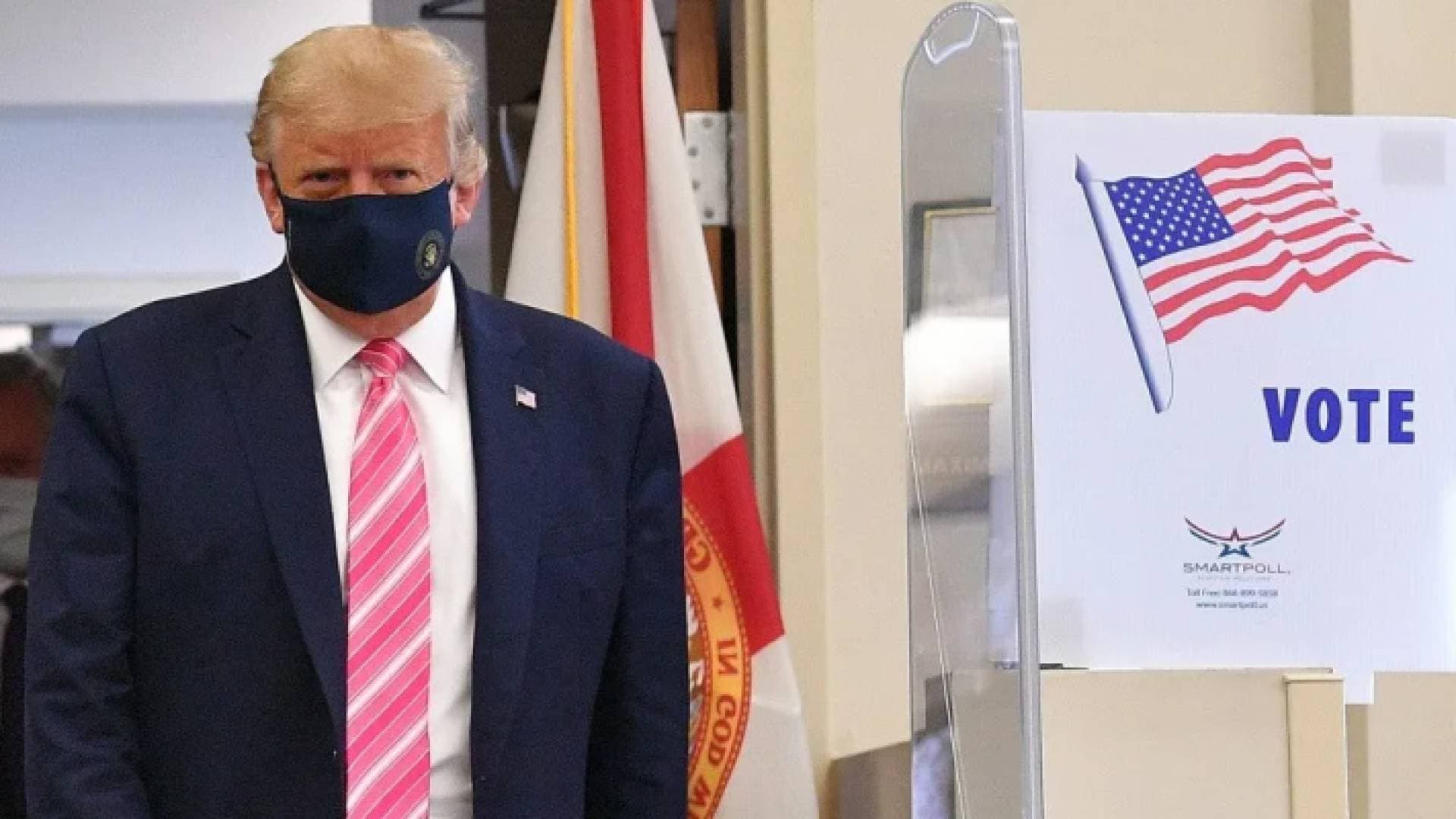 ترمب يدلي بصوته مبكرا في الانتخابات الرئاسية الأمريكية