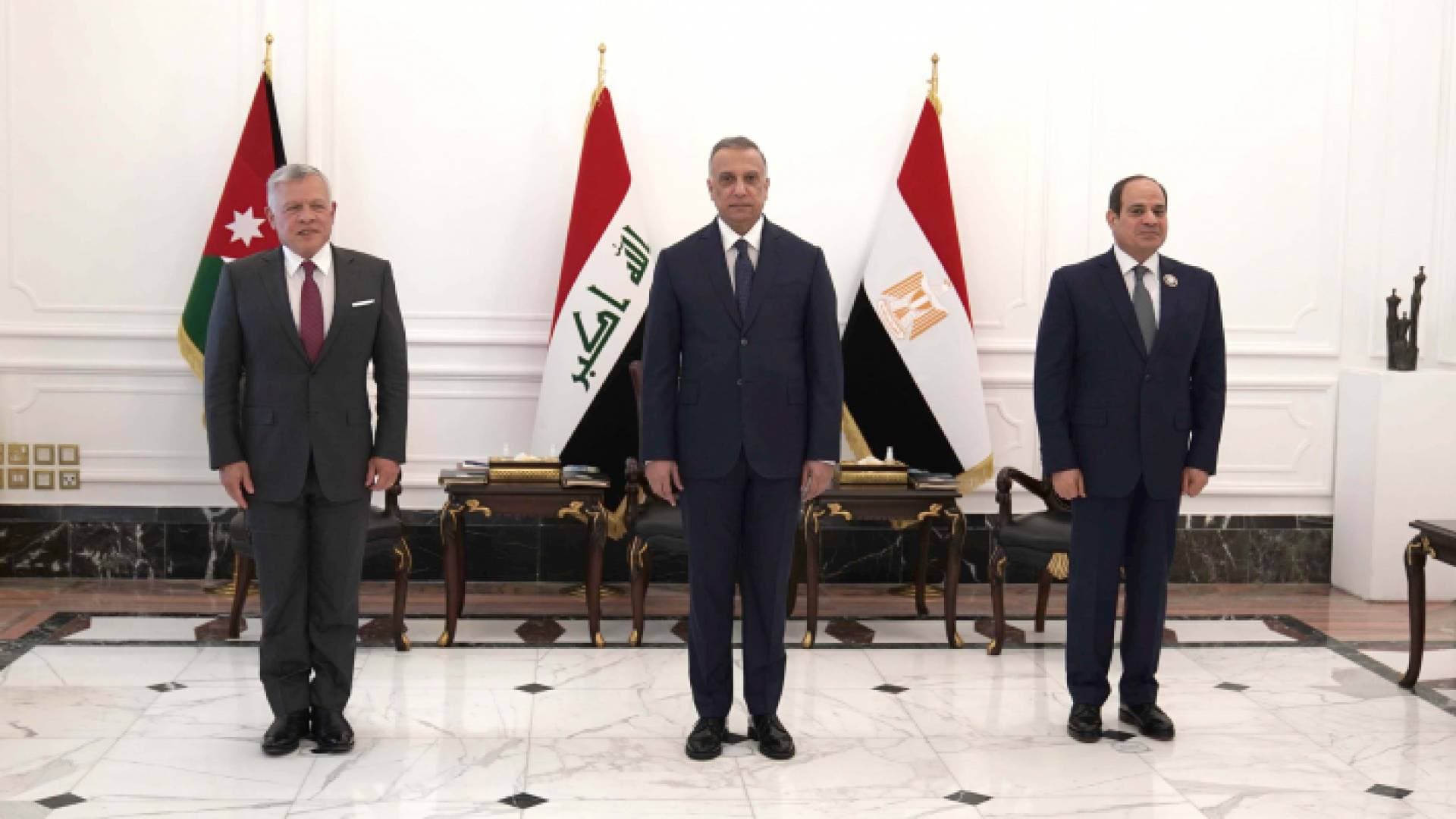 البيان الختامي للقمة الثلاثية بين الأردن ومصر والعراق.. تفاصيل