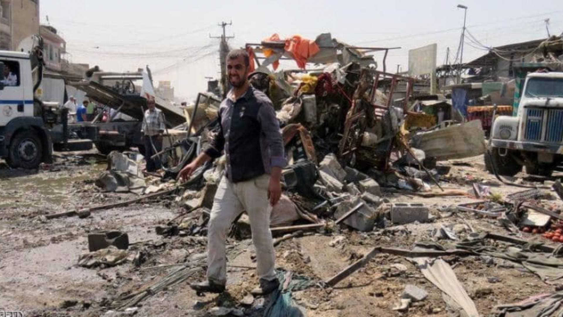 انفجار يضرب سوقا مكتظة في العاصمة العراقية بغداد