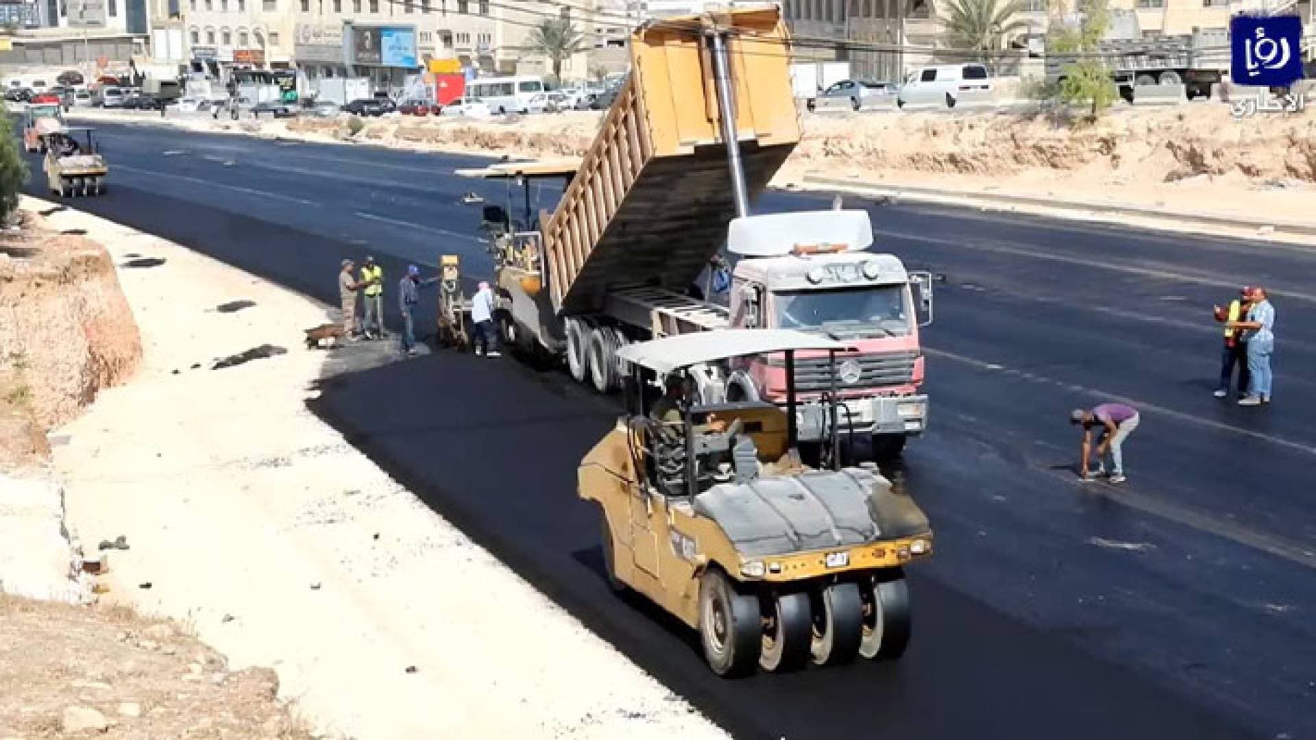 "رؤيا" ترصد أعمال البنى التحتية لمشروع الباص السريع بين عمان والزرقاء - فيديو