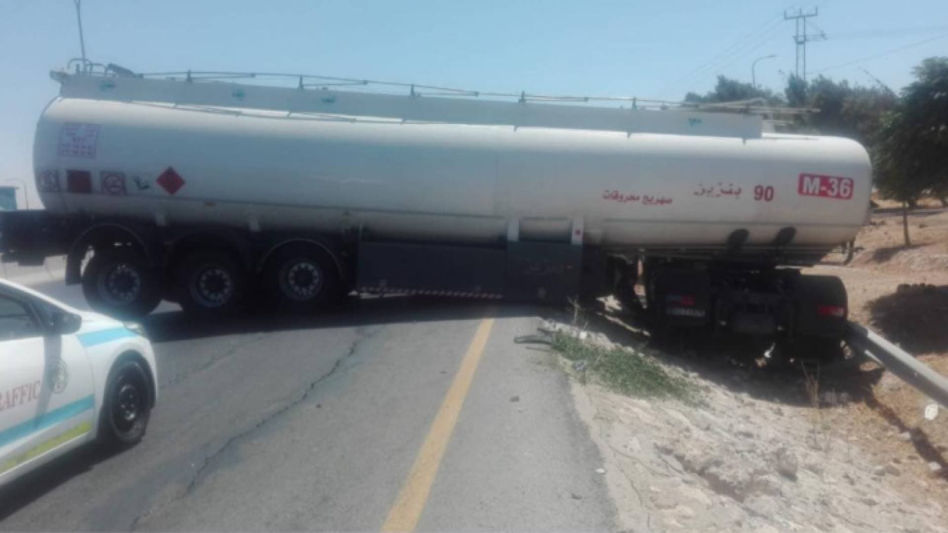 "السير" تنبه إلى وجود حادث تصادم على طريق المطار