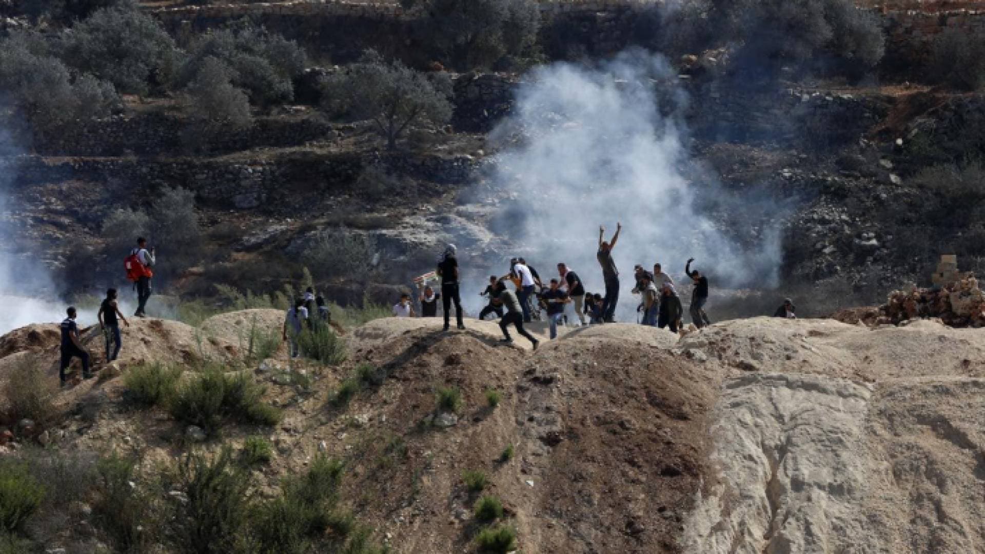 إصابة ١١ فلسطينيا في مواجهات مع الاحتلال في بيتا