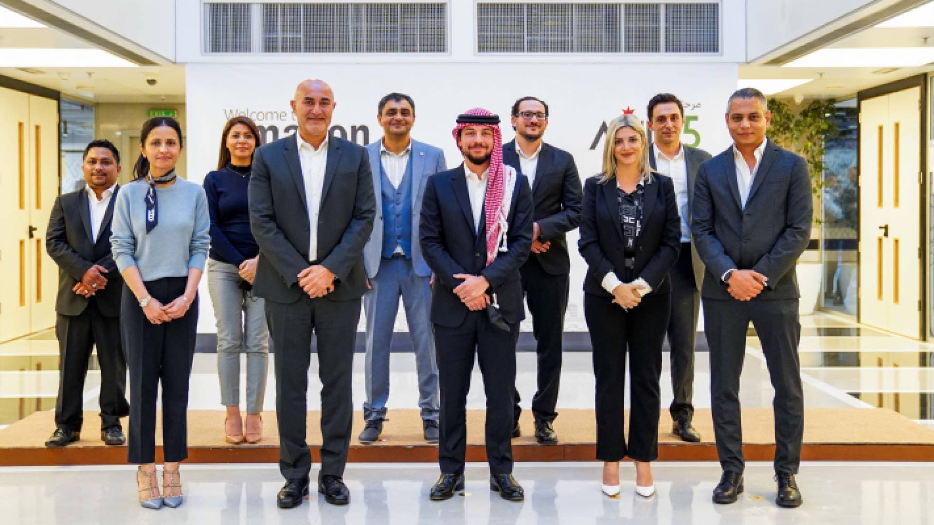ولي العهد يفتتح المكتب الرئيسي الجديد لشركة أمازون في عمان.. صور