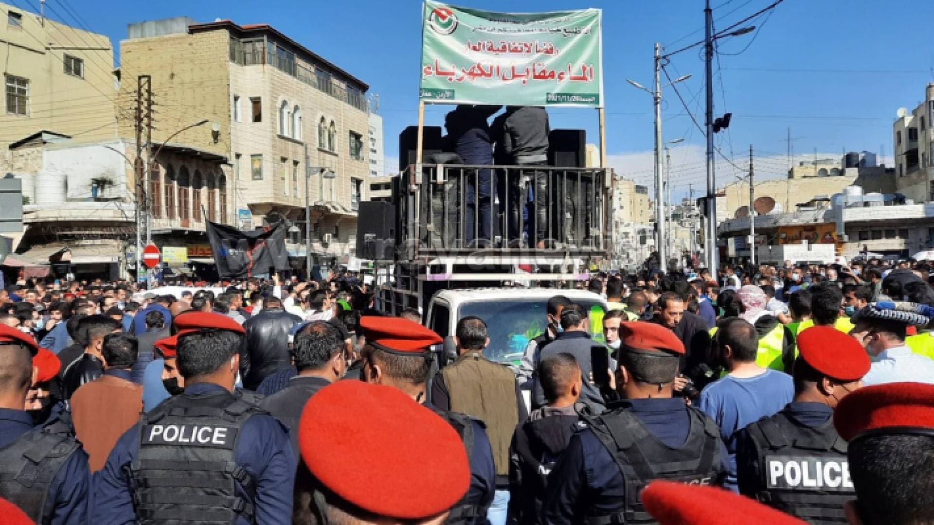مسيرات في العاصمة عمان وبعض المحافظات رفضا لـ"إعلان النوايا" - فيديو وصور