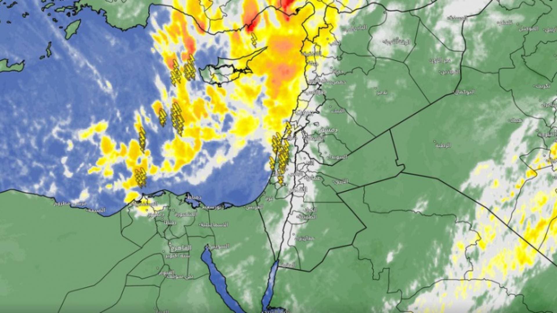 طقس العرب: الجبهة الهوائية الباردة المرافقة للمنخفض الجوي تعبر الأردن - فيديو