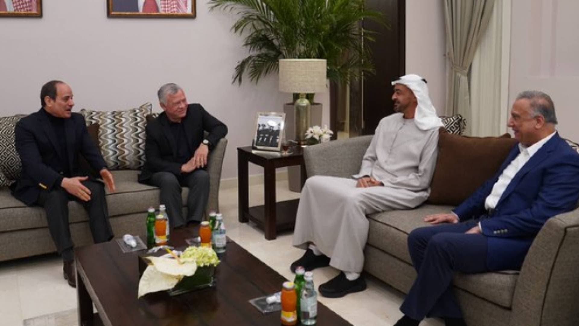 الملك يلتقي السيسي ومحمد بن زايد والكاظمي في العقبة