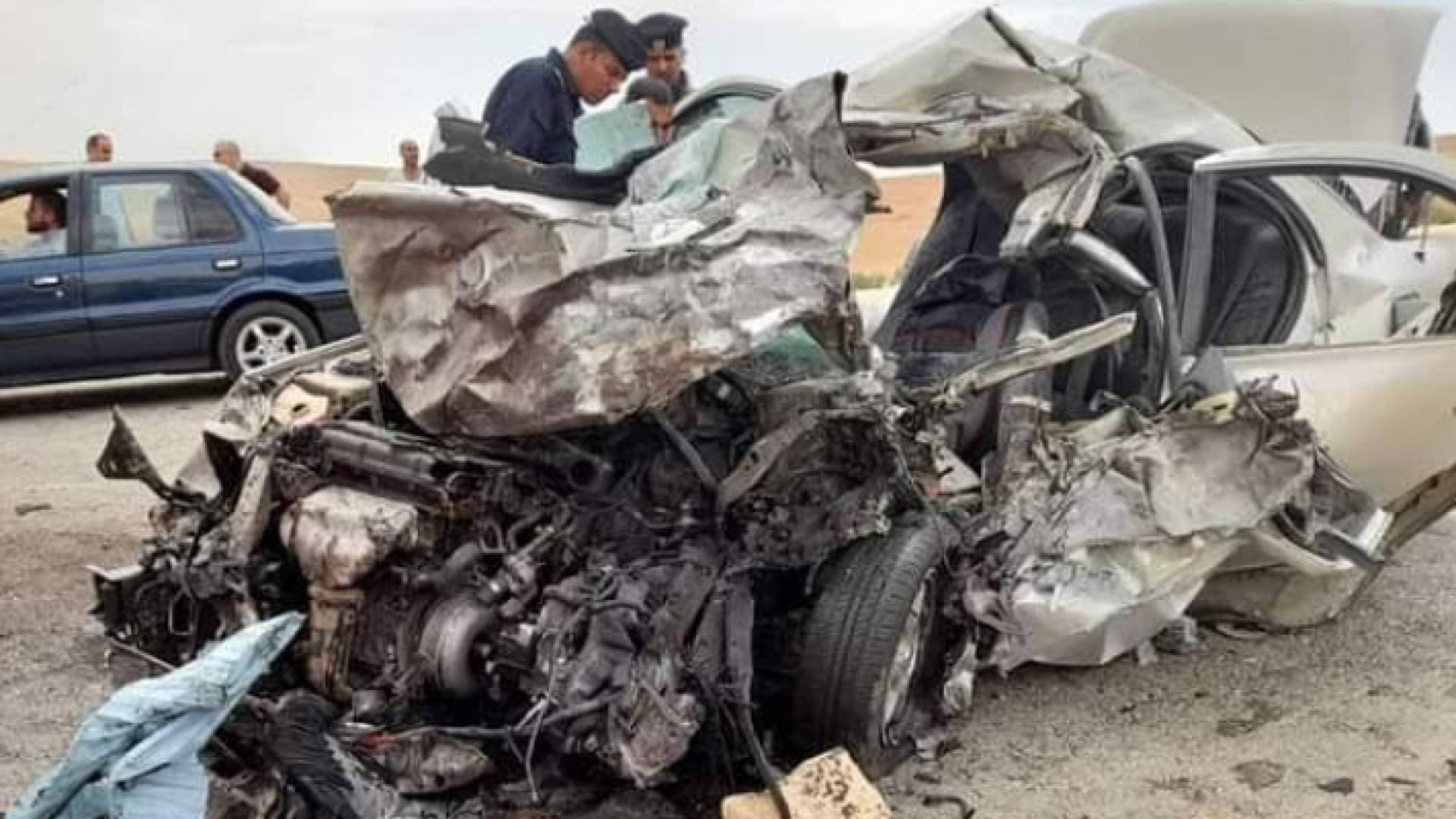 ٣ وفيات بحادث تصادم في الكرك