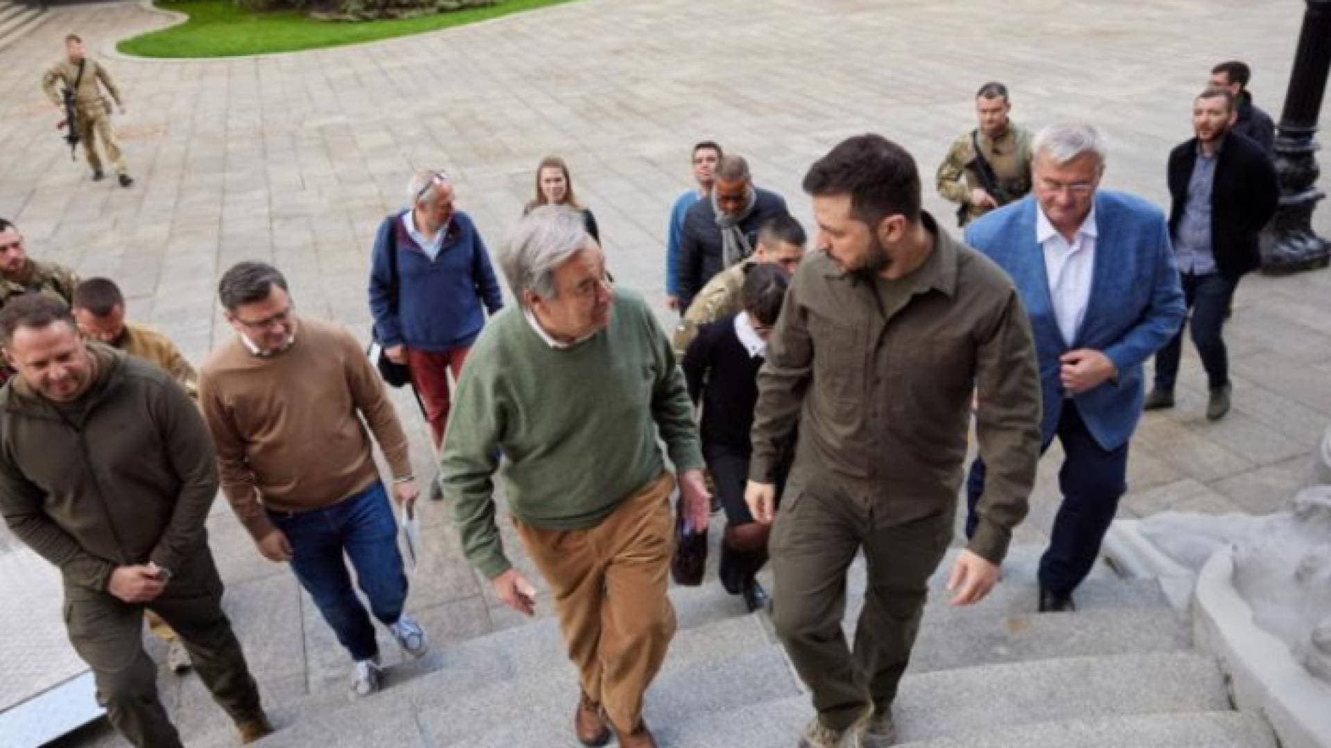 روسيا تؤكد قصف كييف خلال زيارة الأمين العام للأمم المتحدة