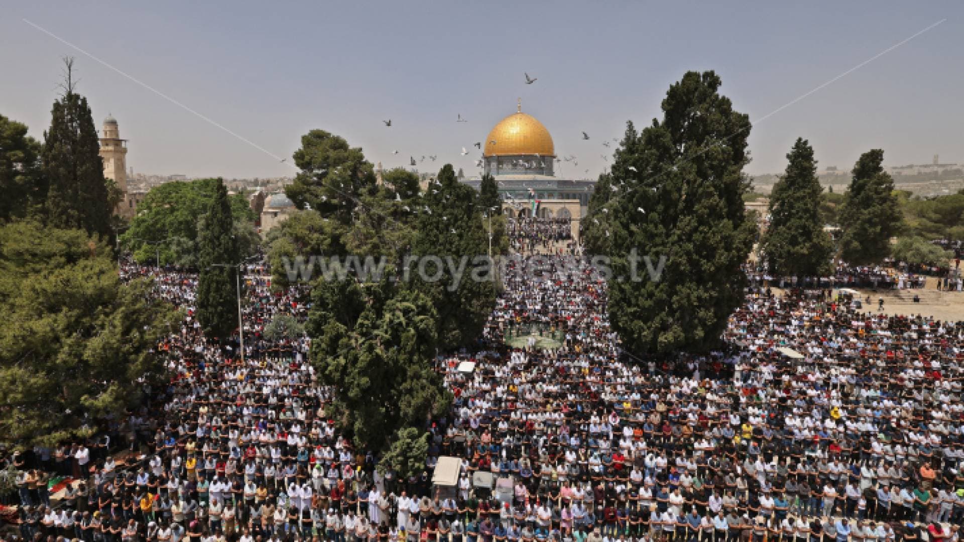 ٣٠ ألفا يؤدون صلاة الجمعة في المسجد الأقصى