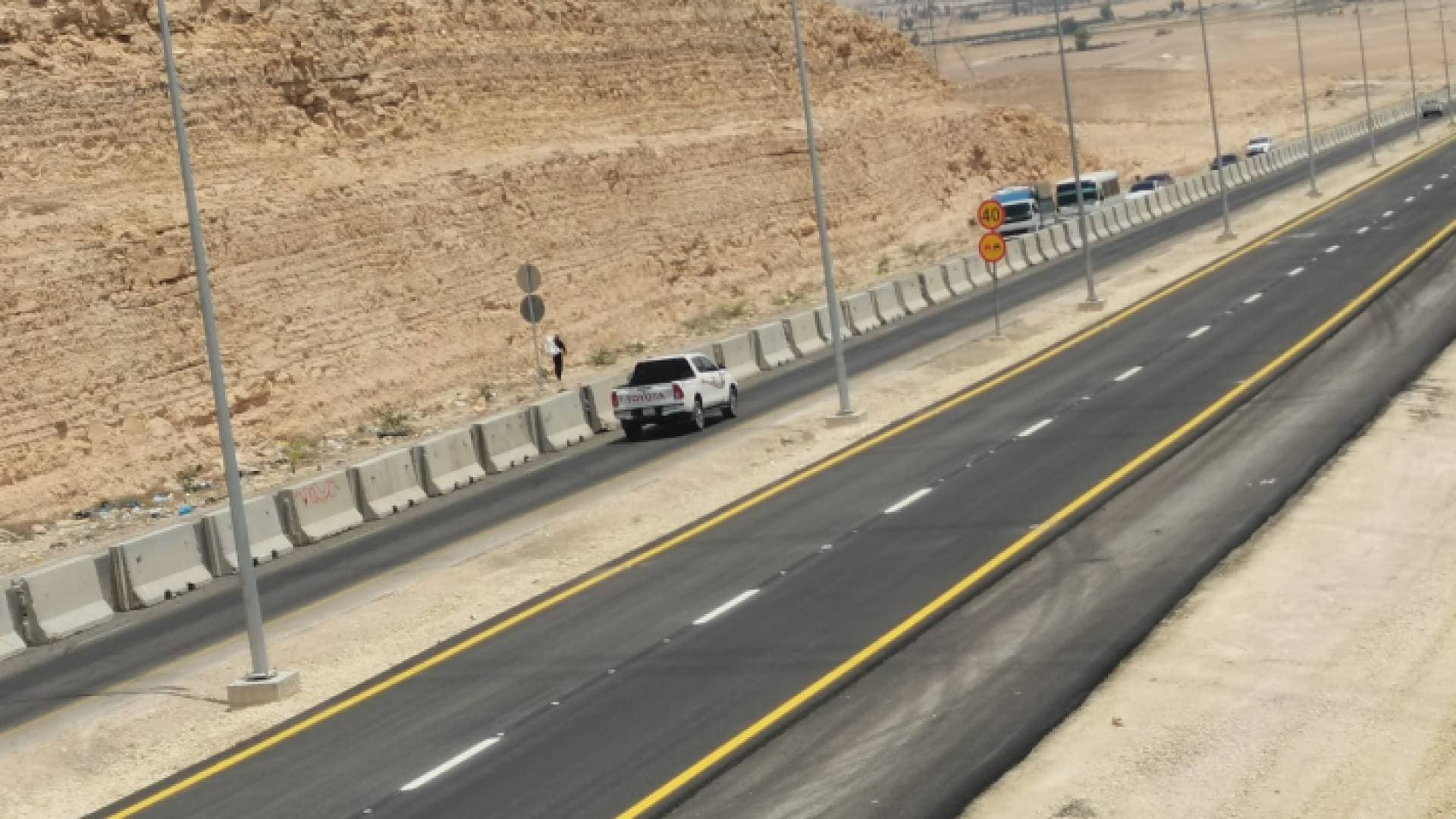 إنهاء إعادة تأهيل الجزء الأيسر من طريق الكرك / القطرانة