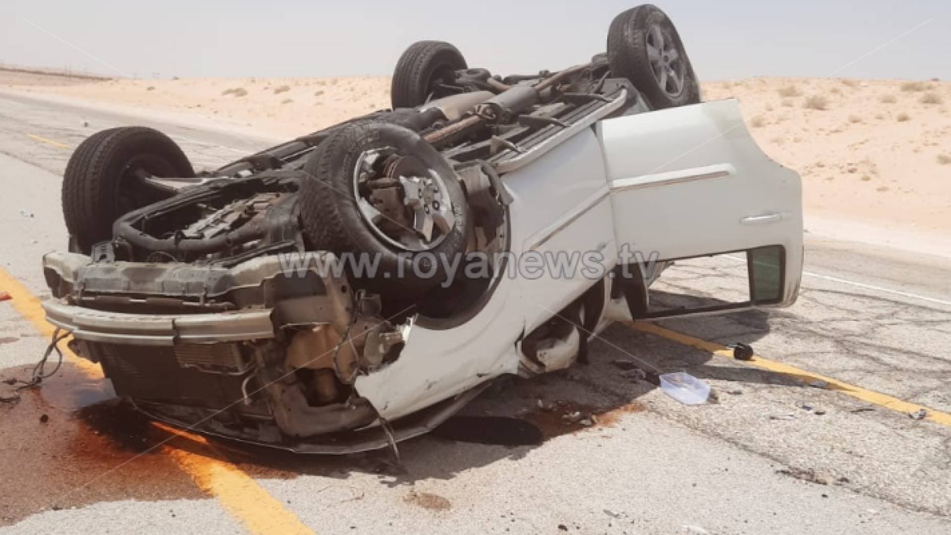 مراسل "رؤيا": إصابة ٤ أردنيين من عائلة واحدة بحادث سير في السعودية