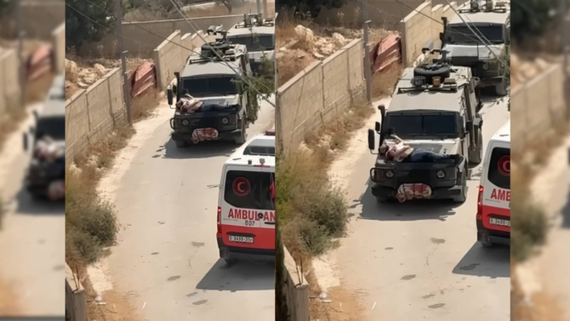 فيديو يوثق استخدام الاحتلال فلسطينيا مصابا كدرع بشري في جنين