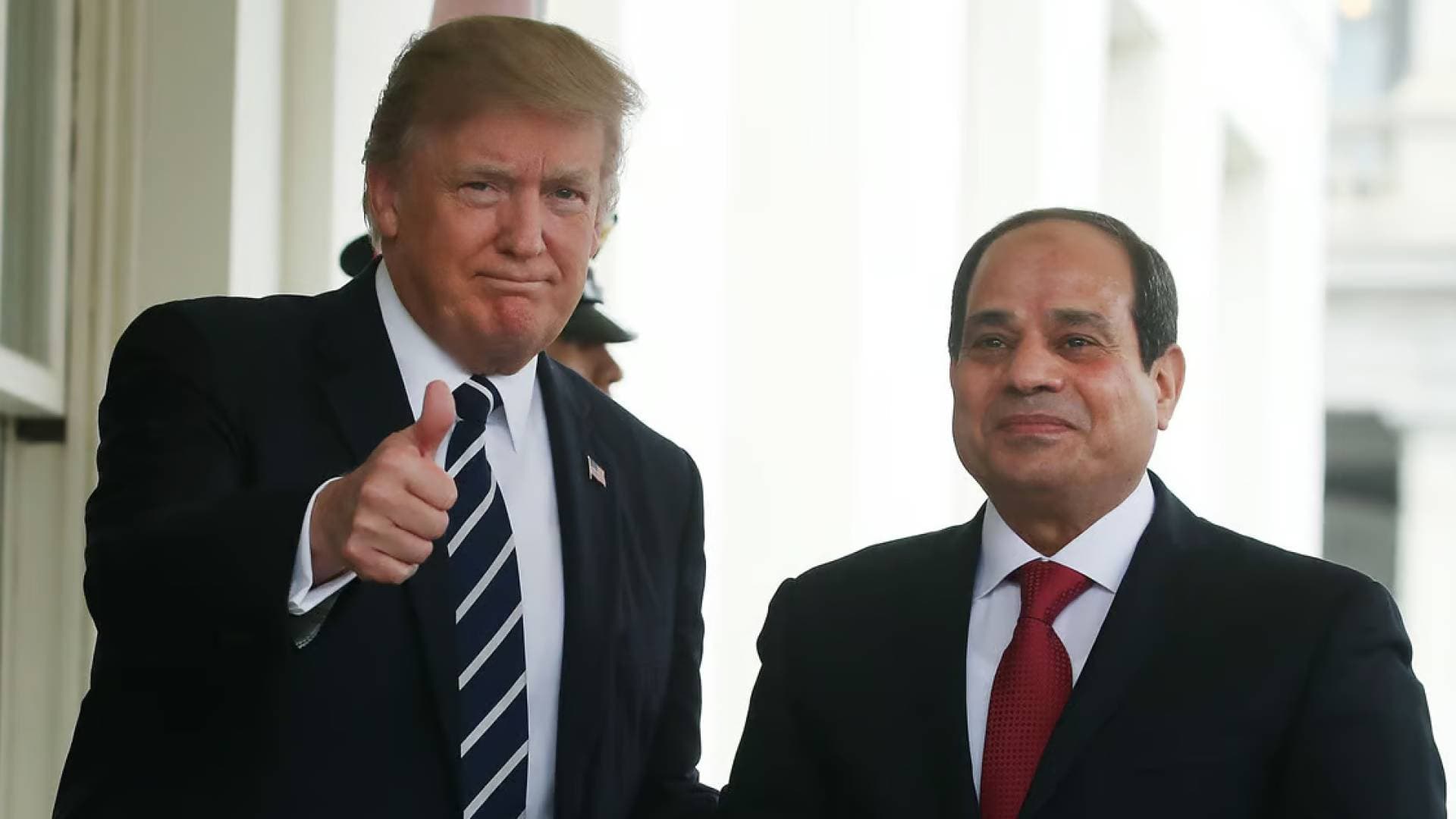 ترمب: مباحثات إيجابية مع الرئيس المصري حول غزة والحوثيين