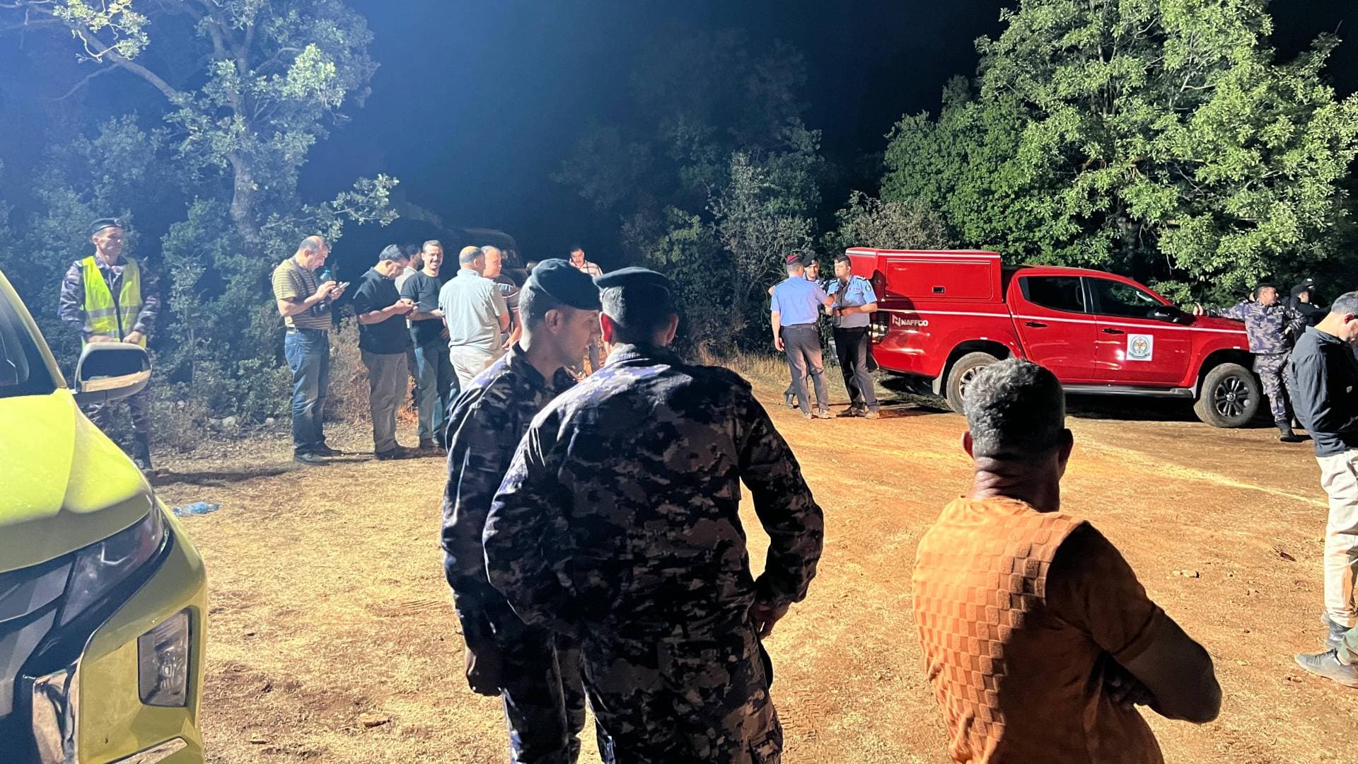 مراسل رؤيا: استمرار جهود إخماد حرائق وديان الشام في جرش وعجلون