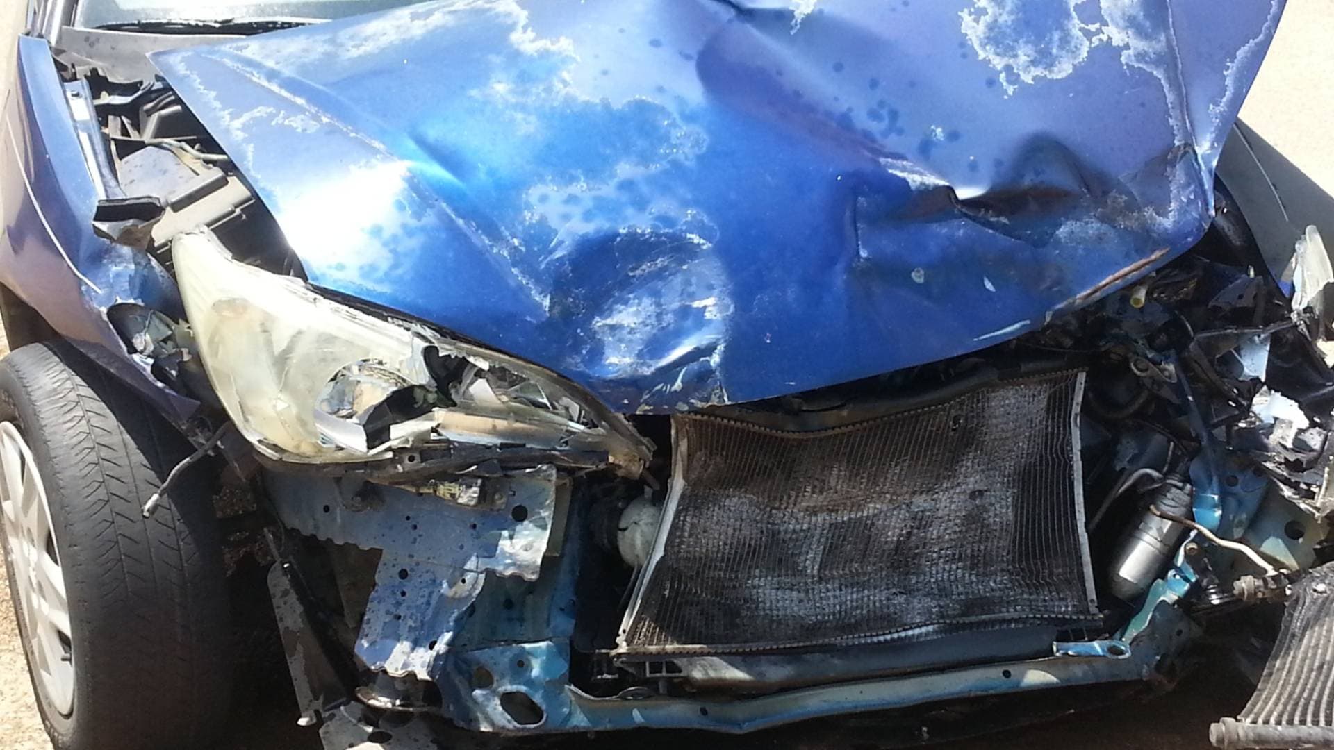 حادث تصادم مروع على طريق المطار في عمان