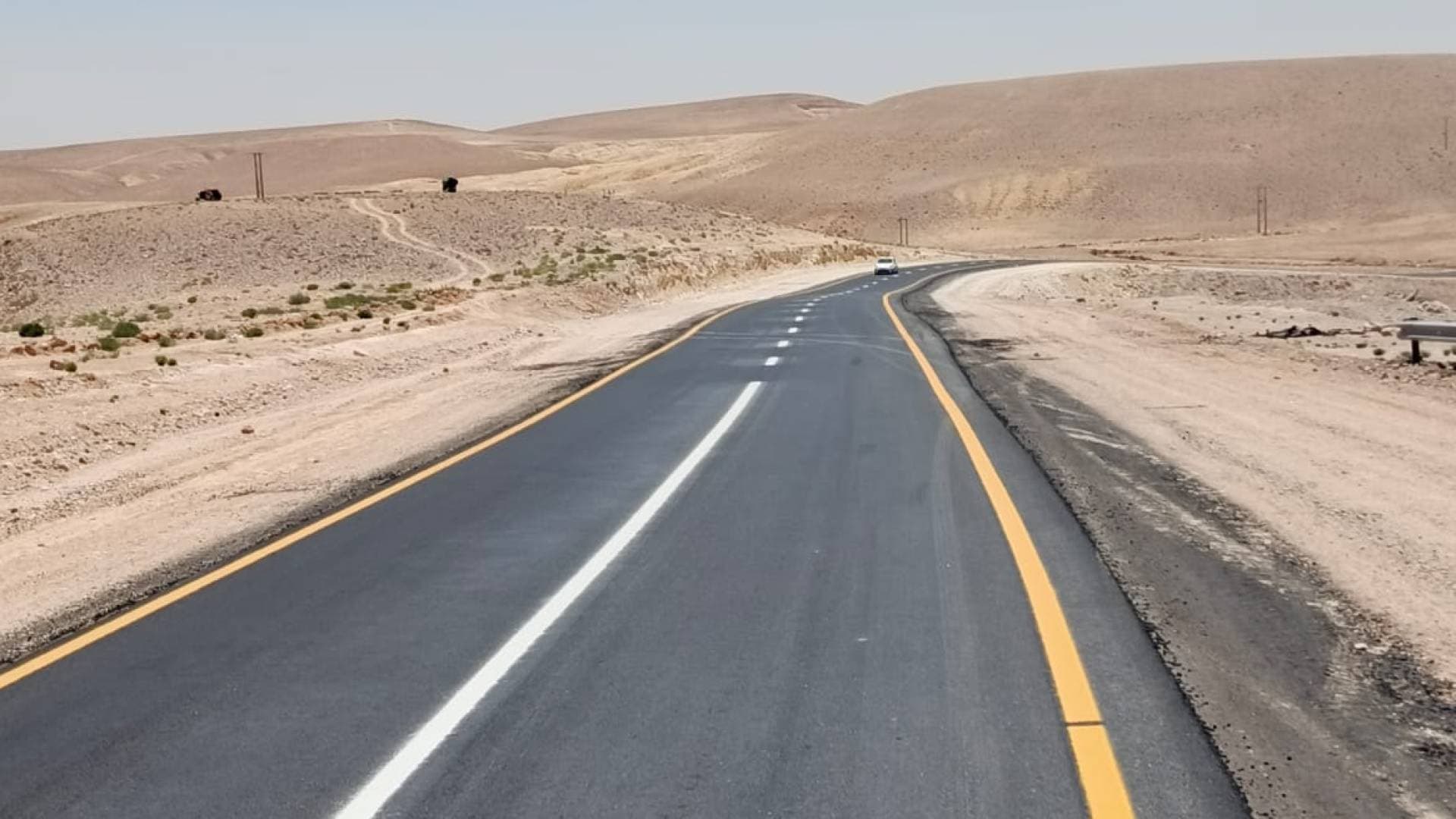 الأشغال: بدء صيانة طريق الرصيف الملوكي لتعزيز السلامة المرورية في معان