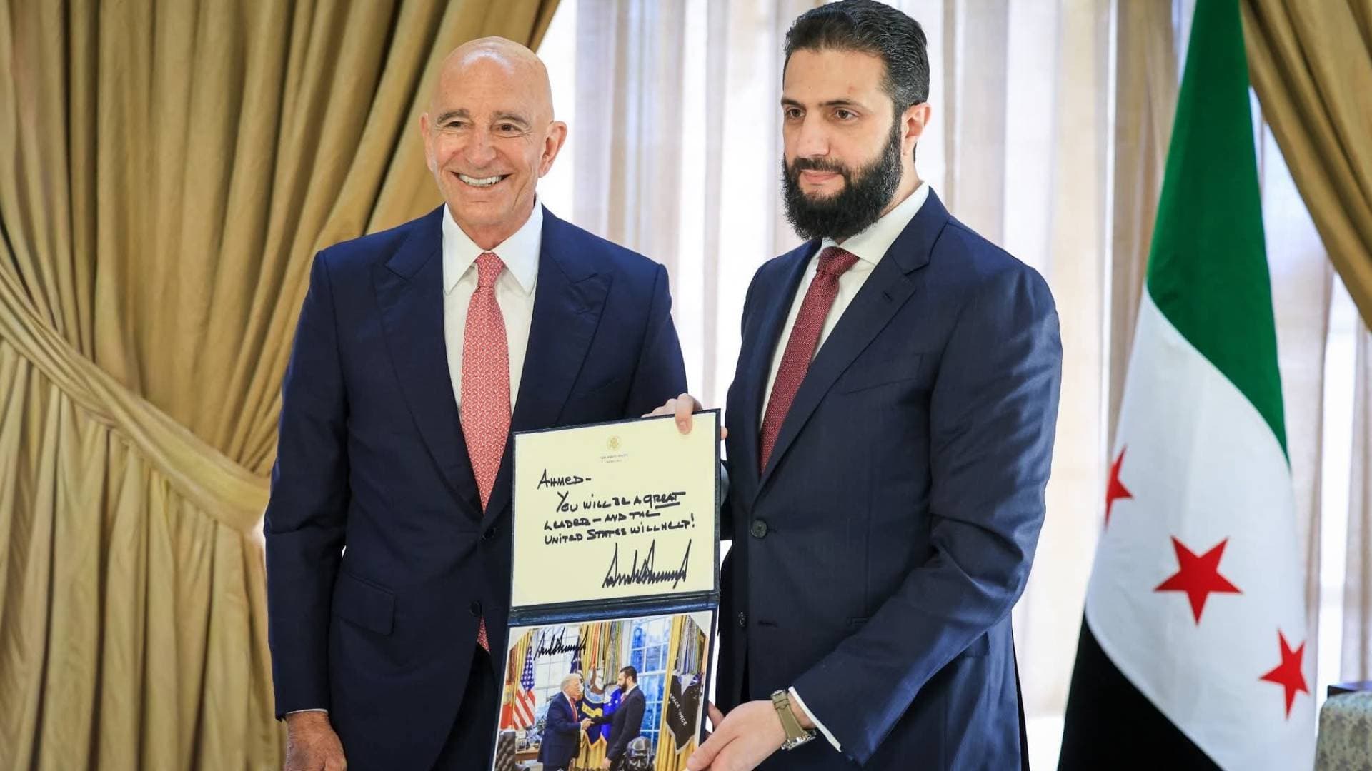 الشرع يتسلم رسالة من ترمب: "ستكون قائدا عظيما"