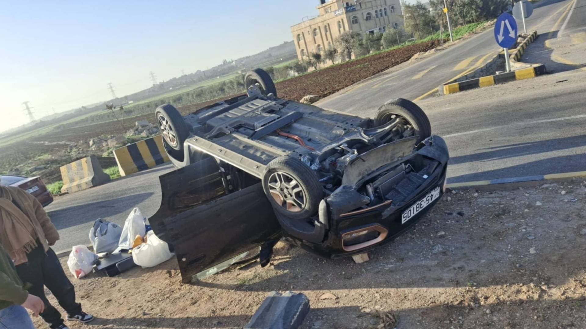 دوار أم البساتين في ناعور يشهد حادث التدهور السابع منذ مطلع العام