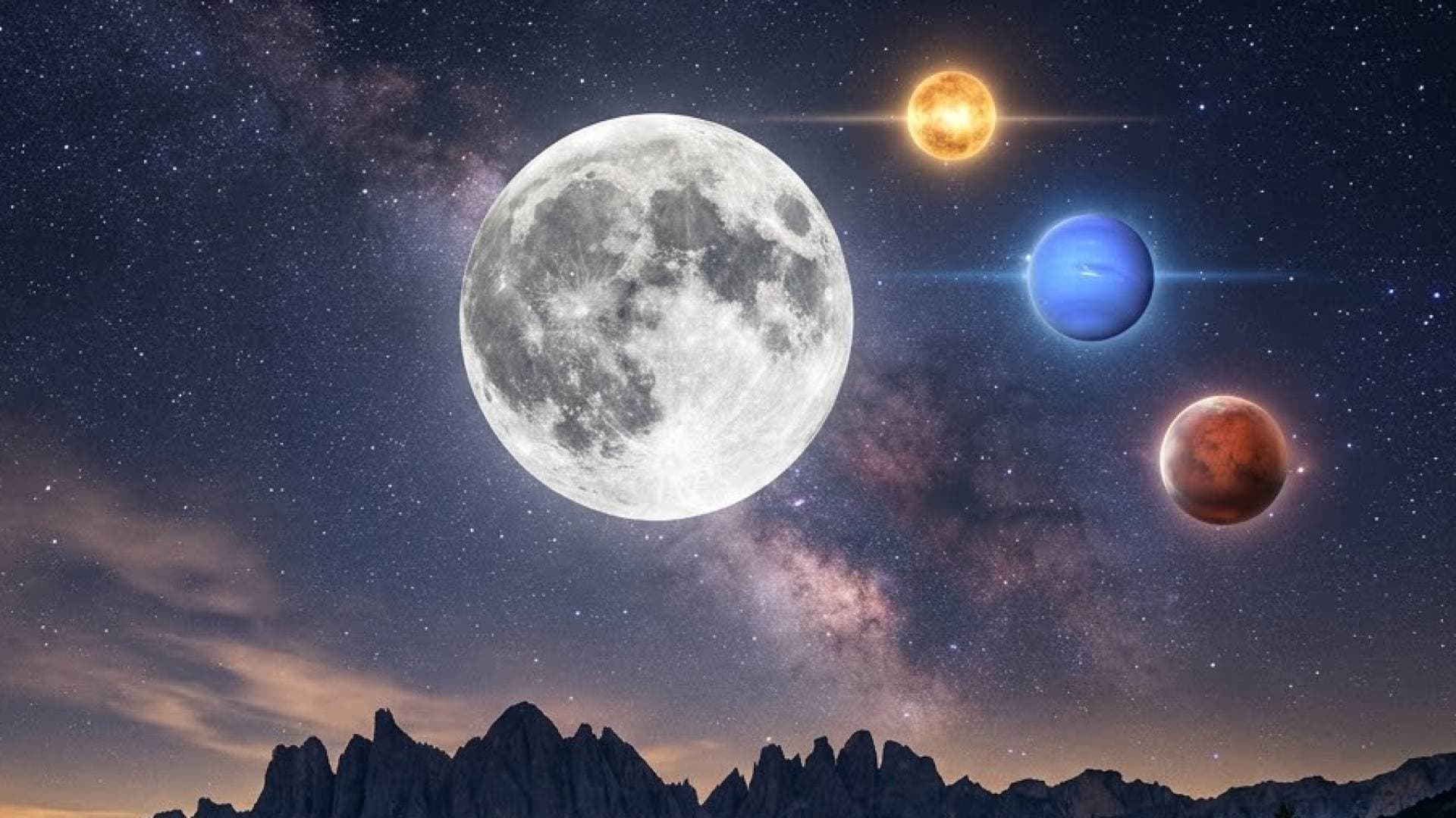 سماء الأردن تشهد مساء الخميس اصطفافا فلكيا نادرا للقمر وثلاثة كواكب