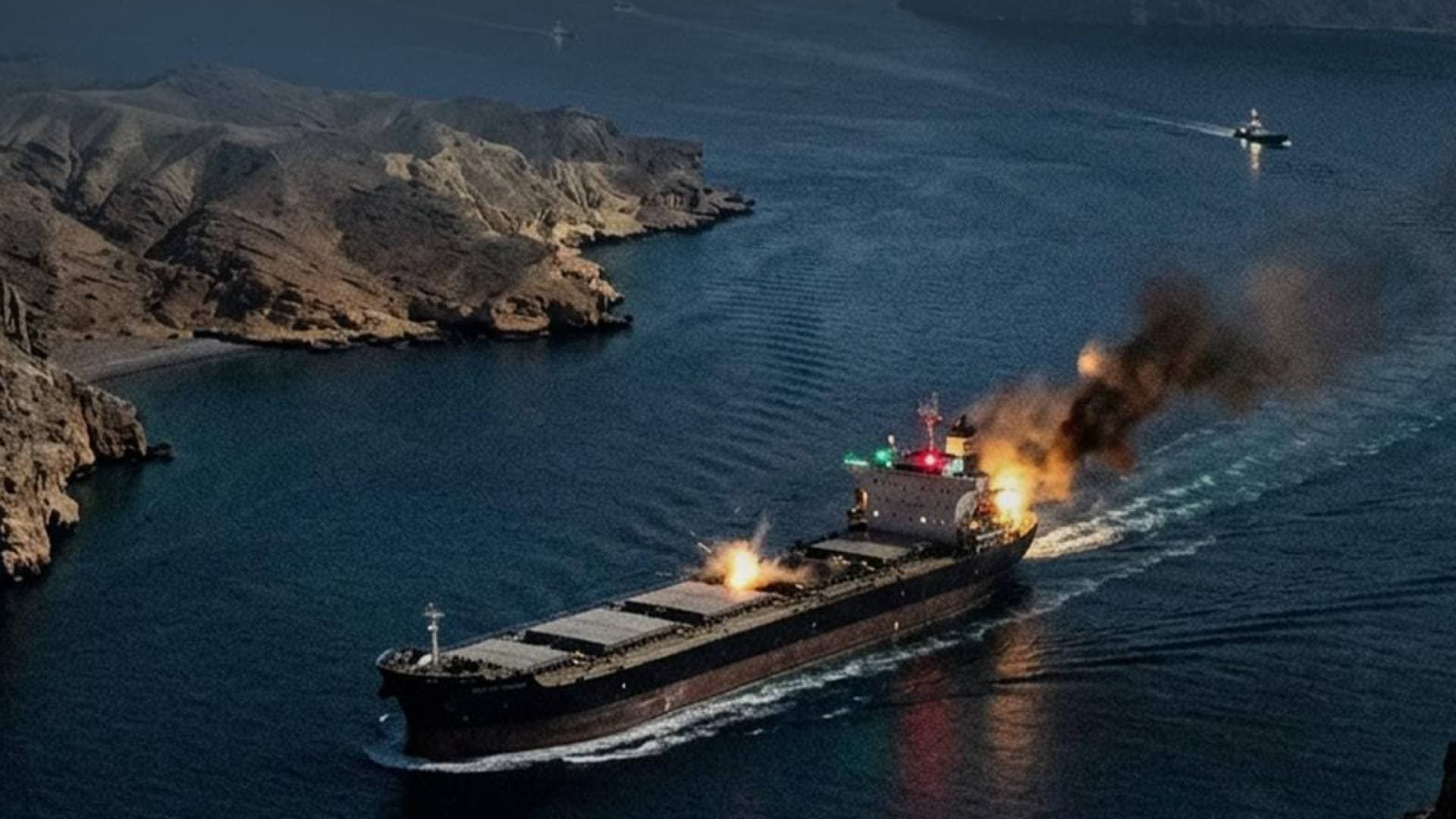 استهداف ناقلة بحرية بمقذوف في مضيق هرمز دون وقوع إصابات