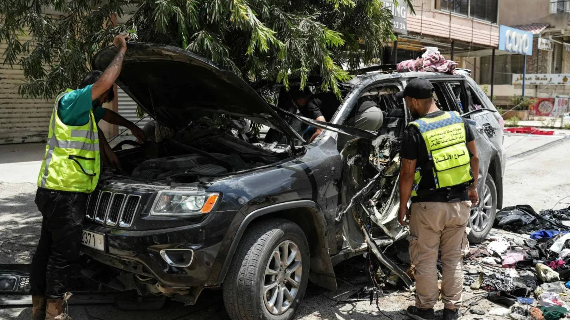 استشهاد أربعة أشخاص بغارة للاحتلال استهدفت سيارة في جنوب لبنان